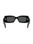 Versace Eyewear солнцезащитные очки в прямоугольной оправе с декором Medusa, черный 15750367
