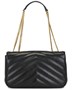 Средняя сумка Loulou с цепочкой Saint Laurent, Nero 27099662