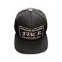 Кепка Chrome Hearts F**k Hollywood Tr**ker, черно-белая 4768265