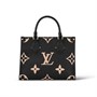 Сумка Louis Vuitton Onthego PM, черный/бежевый 1505036