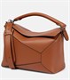Кожаная сумка Puzzle Edge Loewe, коричневый 2090477