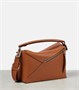 Кожаная сумка Puzzle Edge Loewe, коричневый 2090477
