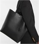 Покупки Большая кожаная сумка-тоут Saint Laurent, черный 2109517