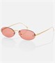 Первые овальные солнцезащитные очки fendi Fendi, розовый 5913094