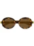 Gucci Eyewear солнцезащитные очки с логотипом, коричневый 20937298