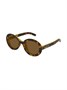 Gucci Eyewear солнцезащитные очки с логотипом, коричневый 20937298