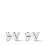 Серьги-гвоздики Essential V Louis Vuitton, серебряный 22194783