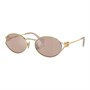 MIU MIU Солнцезащитные очки овальной формы Eyewear Oval Frame, Gold 27984047