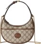 Сумка Gucci Half Moon в бежево-коричневой гамме 619731