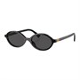 Солнцезащитные очки Miu Miu Oval Frame, черные 27984043