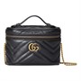 Мини-сумка Gucci GG Marmont с верхней ручкой, черная 619842