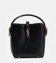 Мини-сумка-ведро le 37 из кожи Saint Laurent, черный 5979425