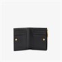 Кожаный кошелек двойного сложения на молнии Intrecciato Bottega Veneta, черный 6420664