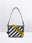 Сумка Off-White Diag Flap, черный/белый 1127126