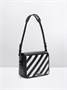 Сумка Off-White Diag Flap, черный/белый 1127126