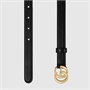 Женский кожаный ремень Gucci GG Marmont, черный 4500973