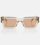 Солнцезащитные очки прямоугольной формы SL 572 Saint Laurent, бежевый 2109825