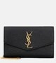 Сумка через плечо Uptown из кожи Saint Laurent, черный 2110351