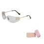 MIU MIU Солнечные очки с логотипом, Gold 27984030
