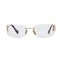 MIU MIU Солнечные очки с логотипом, Gold 27984030