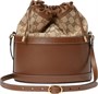 Женская сумка Gucci Horsebit 1955 Bucket, коричневая 667479