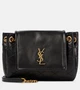 Миниатюрная кожаная сумка через плечо nolita Saint Laurent, черный 5980938