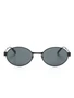 Saint Laurent Eyewear солнцезащитные очки SL692 в овальной оправе, черный 15825605