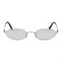 MIU MIU Солнцезащитные очки овальной формы Eyewear Gold 27984053