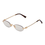 MIU MIU Солнцезащитные очки овальной формы Eyewear Gold 27984053