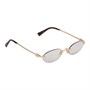 MIU MIU Солнцезащитные очки овальной формы Eyewear Gold 27984053