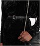 Ремень из кожи с монограммой Saint Laurent, черный 2108696