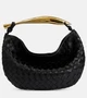 Сумка-тоут из кожи сардины Bottega Veneta, черный 2071056