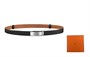 Ремень унисекс Hermes Kelly, черный 10419030