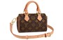 Сумка Nano Speedy из монограммного холста коричневого цвета LOUIS VUITTON 26482143