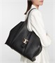 Классическая кожаная сумка-тоут среднего размера Tod'S, черный 5982098