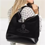 Сумка-шоппер из черной замши Vivienne Westwood 26499016
