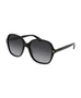 Солнцезащитные очки gg0092s Gucci, черный 12338602