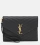 Клатч Cassandre из матовой кожи Saint Laurent, черный 2108711