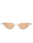 Gucci Eyewear солнцезащитные очки в полуободковой оправе, золотой 17996154