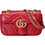 Мини-сумка Gucci GG Marmont Matelass?, красная 620073