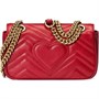 Мини-сумка Gucci GG Marmont Matelass?, красная 620073