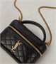 Сумка кросс-боди Gaby Micro из кожи Saint Laurent, нуар 25622086