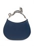 Сумка-тоут из кожи с ручкой-кошкой Lanvin, синий 23790228