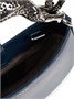 Сумка-тоут из кожи с ручкой-кошкой Lanvin, синий 23790228