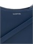Сумка-тоут из кожи с ручкой-кошкой Lanvin, синий 23790228