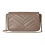 Женская мини-сумка Gucci GG Marmont из бежевой кожи 27944470