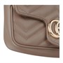 Женская мини-сумка Gucci GG Marmont из бежевой кожи 27944470