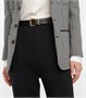 Ремень из кожи с монограммой Saint Laurent, черный 2108693