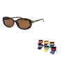 Солнцезащитные очки овальной формы Eyewear Oval Frame GUCCI, коричневый 31438959
