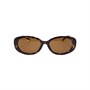 Солнцезащитные очки овальной формы Eyewear Oval Frame GUCCI, коричневый 31438959